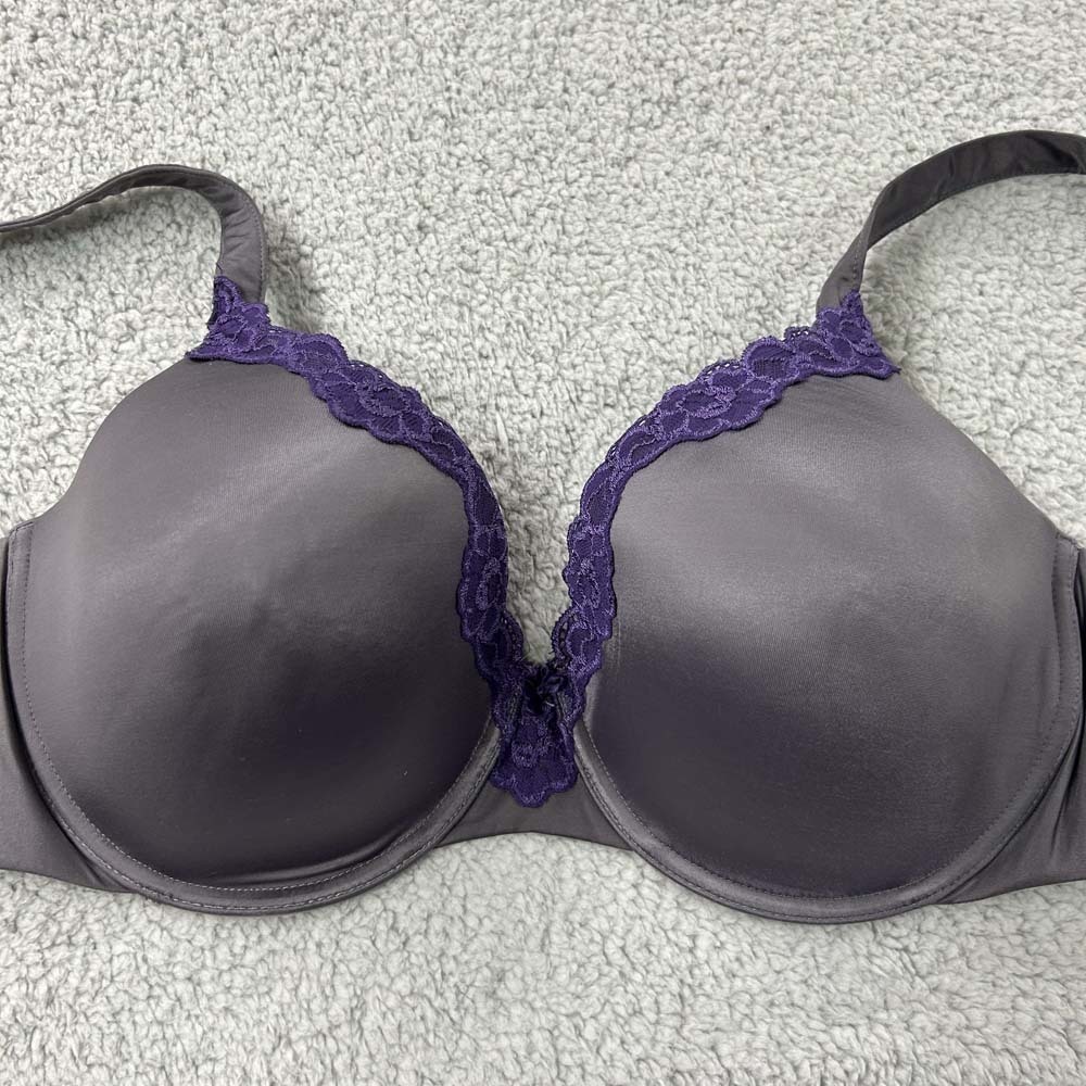 Sweet Nothings Bra 38DD T-Shirt Bra 08135 Gray Lace Trim